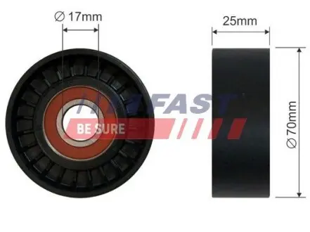 FT44551 Ролик генератора натяжний без механізму 3.0MJET ft Fiat Ducato 06-14,Ducato 14-,Iveco Daily E3 00-05 FAST підбір по vin на Brocar