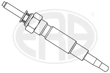 886018 Свічка розжарення Mitsubishi Pajero/Mitsubishi L 200/300/Kia Pregio 2.5TD 86- (11V) ERA підбір по vin на Brocar