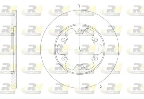 6156900 Гальмівний диск ROADHOUSE підбір по vin на Brocar