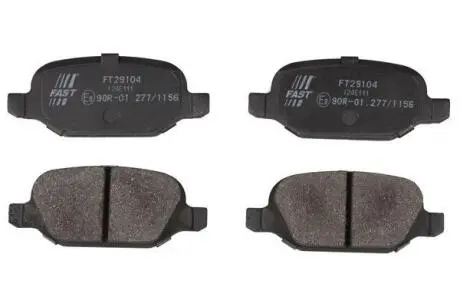 FT29104 Fast КОЛОДКИ ТОРМ. ЗАДН. ALFA ROMEO 147/156 03-05, LANCIA LYBRA 99-02 FAST подбор по vin на Brocar