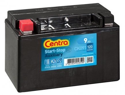 CK091 Стартерна акумуляторна батарея, Стартерна акумуляторна батарея Centra підбір по vin на Brocar