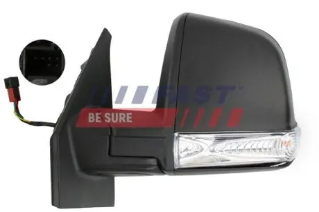 FT88348 ЗЕРКАЛО FIAT DOBLO 09&gt; ЭЛЕКТР. ЛЕВ ПОДОГРЕВ COMBI / PANORAMA 6 PIN FAST підбір по vin на Brocar
