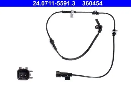 24071155913 Датчик ABS пердній Opel Astra K 1.0-1.6D 06.15- ATE підбір по vin на Brocar