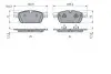0986494962 KLOCKI HAM. DB P. W166/C292/X166 2,2-4,7 11-19 BOSCH підбір по vin на Brocar