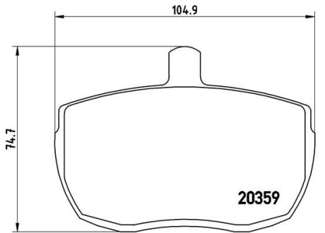 PA6001 Комплект тормозных колодок, дисковый тормоз BREMBO подбор по vin на Brocar