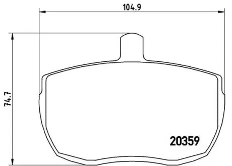 PA6001 Гальмівні колодки дискові BREMBO підбір по vin на Brocar