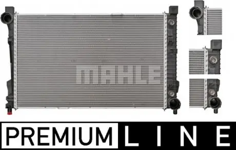 CR387000P Радіатор 406 mm MERCEDES C-Class / CLK W202 MAHLE / KNECHT підбір по vin на Brocar