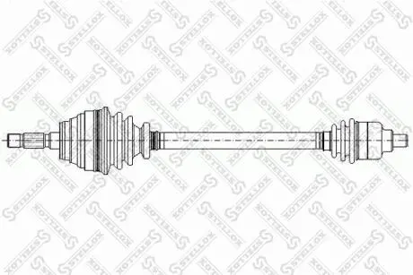 1581034SX Піввісь права ABS+ Dacia Logan 1.4/1.6 04- STELLOX підбір по vin на Brocar