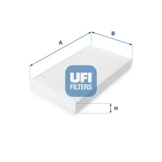 5302300 Фільтр, повітря у внутрішньому просторі UFI підбір по vin на Brocar