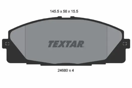 2468001 Тормозные колодки, дисковый тормоз (набор) TEXTAR подбор по vin на Brocar