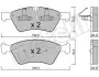 2206700 Колодки гальмівні (передні) MB E-class (W211)/M-class (W164)/R-class (W251) 03-14/G-class (W463) 04 METELLI підбір по vin на Brocar