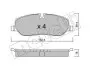 2206930 Колодки тормозные (передние) Land Rover Discovery III/IV 04-18/Range Rover III 02-12/Sport I 05-13 METELLI підбір по vin на Brocar