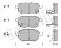 Колодки гальмівні (задні) Toyota Corolla/Auris 06-14/IQ/Urban Cruiser 09-15/Prius 12-/Yaris 05- 2207460