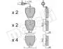 Колодки тормозные (передние) Audi A4 97-01/A6 97-05/Phaeton 02-08 (+датчики) 2207741
