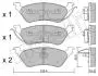 Колодки тормозные (задние) Chrysler Voyager IV 00-08 2206250