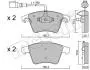 2205522 Колодки тормозные (передние) VW Touareg 02-10 (+датчики) METELLI підбір по vin на Brocar