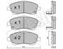 2204500 Колодки тормозные (передние) Toyota Avensis 03-08/Corolla Verso 04-09 METELLI підбір по vin на Brocar