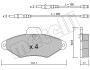 2201440 Тормозные колодки, дисковый тормоз (набор) METELLI підбір по vin на Brocar