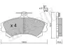 2202160 Колодки гальмівні (передні) Mitsubishi Colt 04-12/Carisma/Space Star/Volvo S40/V40 95-06/Smart 04- METELLI підбір по vin на Brocar