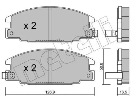2202440 Гальмівні колодки, дискове гальмо (набір) METELLI підбір по vin на Brocar