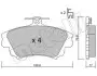 2202860 Колодки тормозные (передние) Mitsubishi Carisma 95-06/Volvo S40 I/V40 95-04 METELLI підбір по vin на Brocar