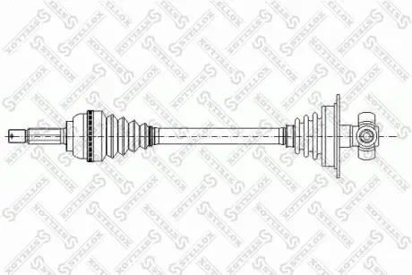 1581033SX Піввісь ліва ABS- Dacia Logan 1.4/1.6 04- STELLOX підбір по vin на Brocar