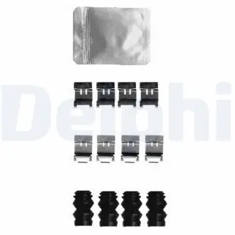 LX0593 Комплектуючі, колодки дискового гальма DELPHI підбір по vin на Brocar
