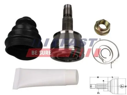 FT25084K ШРУС зовнішній комплект FIAT 500 07-н.в, LANCIA YPSILON 03-11, OPEL CORSA D 07-14 FAST підбір по vin на Brocar