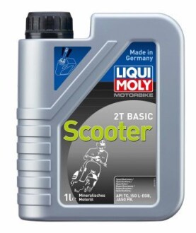 1619 Масло моторное минеральное "Motorrad Scooter 2T Basic", 1л LIQUI MOLY подбор по vin на Brocar