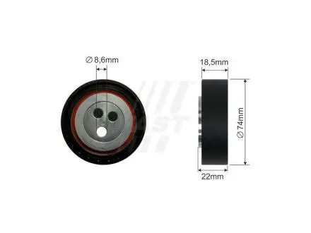 FT44587 NAPINACZ PASKA MICRO-V DAILY 00- ROLKA FAST підбір по vin на Brocar