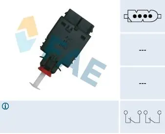 24530 Вимикач ліхтаря сигналу гальмування FAE підбір по vin на Brocar