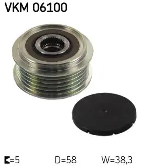 VKM06100 Механізм вільного ходу генератора SKF підбір по vin на Brocar