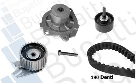 KBU5013E Pompa wodna + zestaw paska rozrządu BUGATTI підбір по vin на Brocar