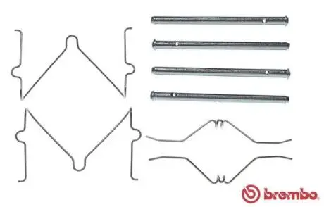 A02263 Тормозные колодки (монтажный набор) BREMBO підбір по vin на Brocar