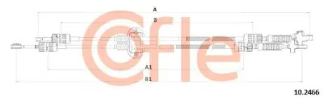 102466 Кабель важеля зміни швидкості L+P COFLE підбір по vin на Brocar