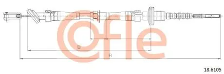 92186105 LINKA SPRZEGLA COF 18.6105 COFLE COFLE підбір по vin на Brocar