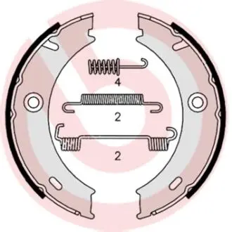 S50512 Тормозные колодки ручного тормоза BREMBO подбор по vin на Brocar