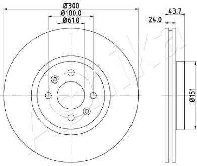 60000705 TARCZA HAM. RENAULT GRAND SCENIC ASHIKA подбор по vin на Brocar