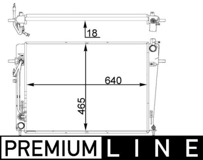 CR1406000P CHLODNICA WODY BEHR PREMIUM LINE MAHLE / KNECHT підбір по vin на Brocar