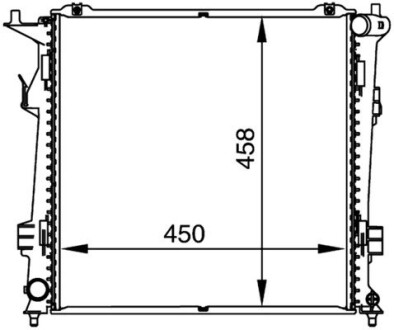 CR1367000P CHLODNICA WODY BEHR PREMIUM LINE MAHLE / KNECHT підбір по vin на Brocar