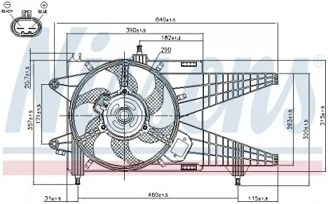 85137 Вентилятор, охолодження двигуна NISSENS підбір по vin на Brocar