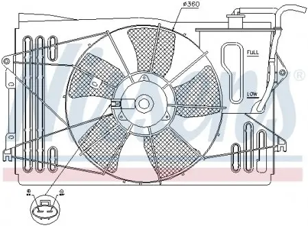 85232 Вентилятор, охлаждение двигателя NISSENS подбор по vin на Brocar