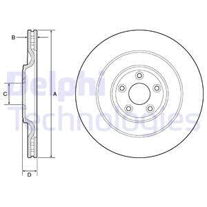 BG9194C TARCZA HAM.JAGUAR F-TYPE 12- TYL DELPHI підбір по vin на Brocar