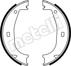 530016 Тормозные колодки ручного тормоза METELLI подбор по vin на Brocar