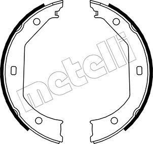 530017 Тормозные колодки ручного тормоза METELLI подбор по vin на Brocar