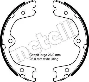 530298 Тормозные колодки ручного тормоза METELLI подбор по vin на Brocar