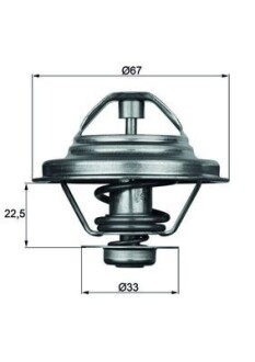 TX2480D Термостат, охолоджуюча рідина MAHLE / KNECHT підбір по vin на Brocar