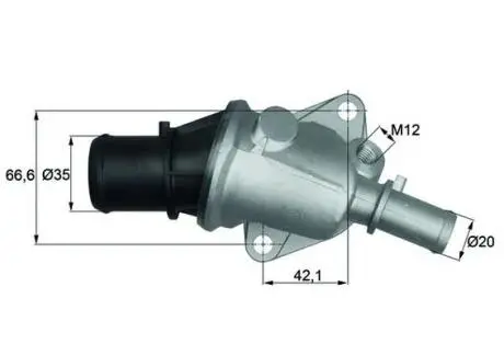 TI10588 Термостат, охлаждающая жидкость MAHLE / KNECHT підбір по vin на Brocar