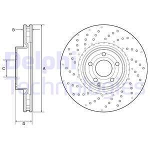 BG9216C TARCZA HAM.MERCEDES SL R231 12- DELPHI подбор по vin на Brocar