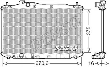 DRM40105 Радиатор, охлаждение двигателя DENSO подбор по vin на Brocar